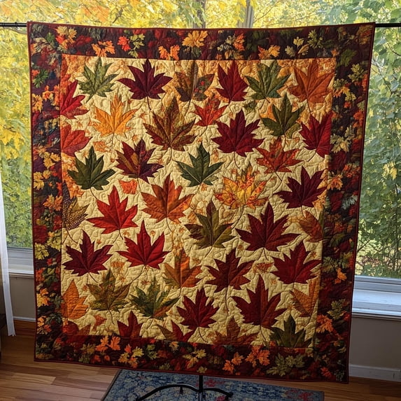 Falling Foliage Splendor Quilted Blanket - Walmart.com