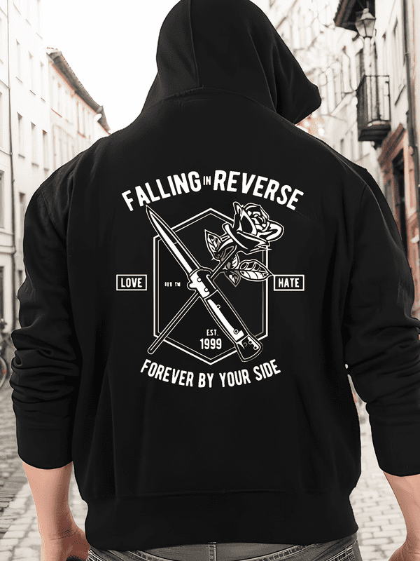 Falling In Reverse By Your Side Adults Hoodie Men's Dads Hoodies