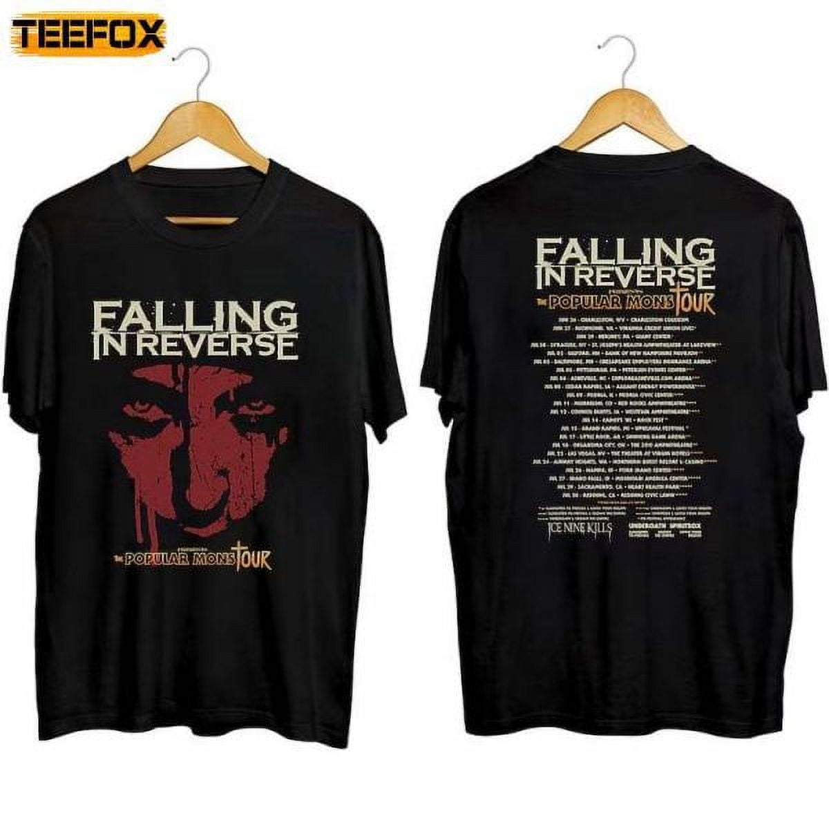 Falling In Reverse The Popular Mons Tour 2023 Band ShortSleeve TShirt