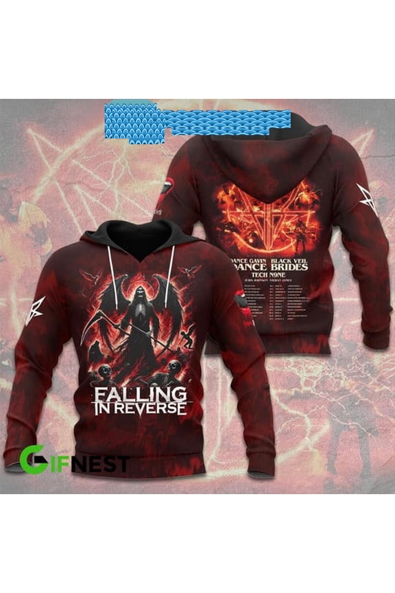 Falling In Reverse The Popular Mons Tour With Guest 2024 Hoodie T-Shirt