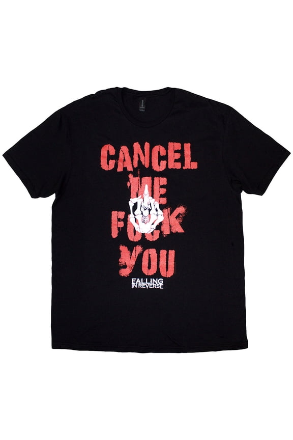 Falling In Reverse Unisex T-Shirt Cancel Me (Black) (XX-Large)