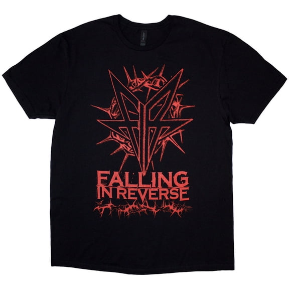 Falling In Reverse Unisex T-Shirt Thorns (Black) (Large)