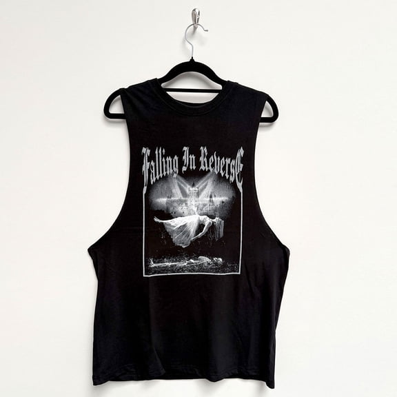 Falling In Reverse Unisex Vest T-Shirt Floating (Black) (Medium)