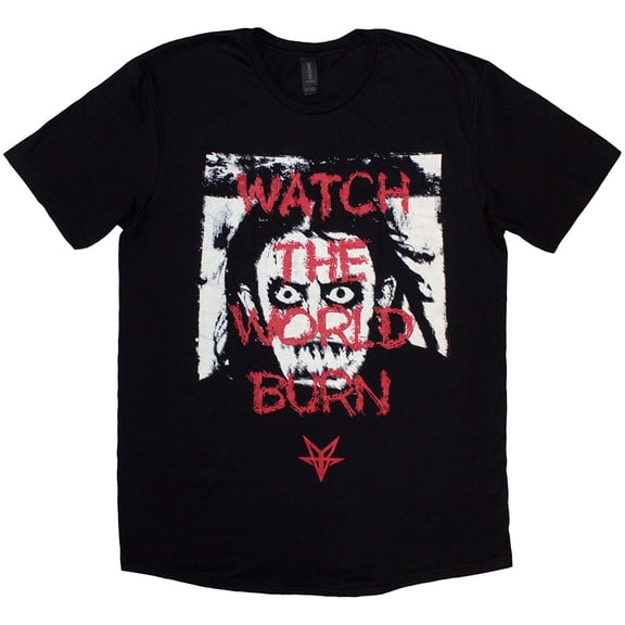 Falling In Reverse Unisex T-Shirt World Burn (Black) (Large)
