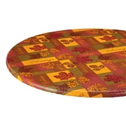 Falling Leaves Blessings Elasticized Table Cover, 45" - 56" dia. Round