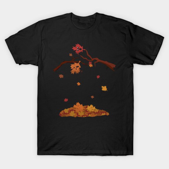 Falling Leaves Funny Autumn Retro Season Fall Leaves Pumpkin Spice Art - Trending Now G4534 T-Shirt, for men and women, Up to Size 5XL