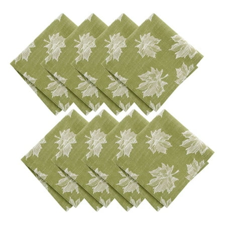 Falling Leaves Jacquard Napkins, Set of 8