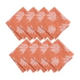 thumbnail image 1 of Elrene Home Fashions Falling Leaves Jacquard Napkins, Set of 8, Sienna, 17" x 17", 1 of 4