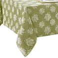 thumbnail image 1 of Elrene Home Fashions Falling Leaves Jacquard Tablecloth, Green, 60" x 120" Rectangle, 1 of 4