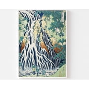 Falling Mist Waterfall At Mount Kurokami In Shimotsuke Province - Katsushika Hokusai, Vintage Japanese Wall Art, Japanese Poster, Woodblock Wall Art, Modern Wall Decor, 8x12 UNFRAMED