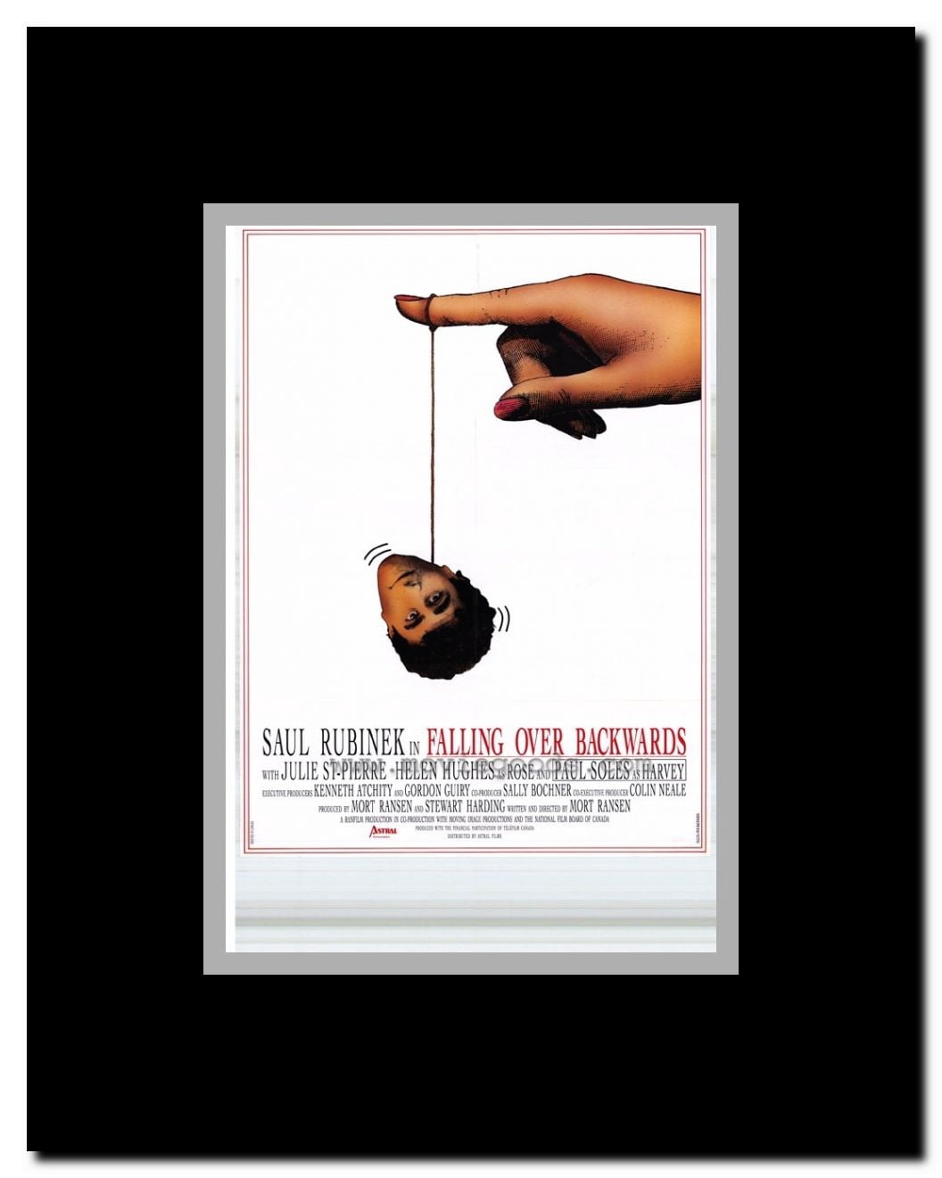 Falling Over Backwards Framed Movie Poster