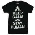 thumbnail image 1 of Falling Skies Mens T-Shirt - "Keep Calm and Stay Human" Alien Image, 1 of 1