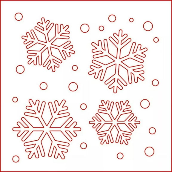 Falling Snow Stencil
