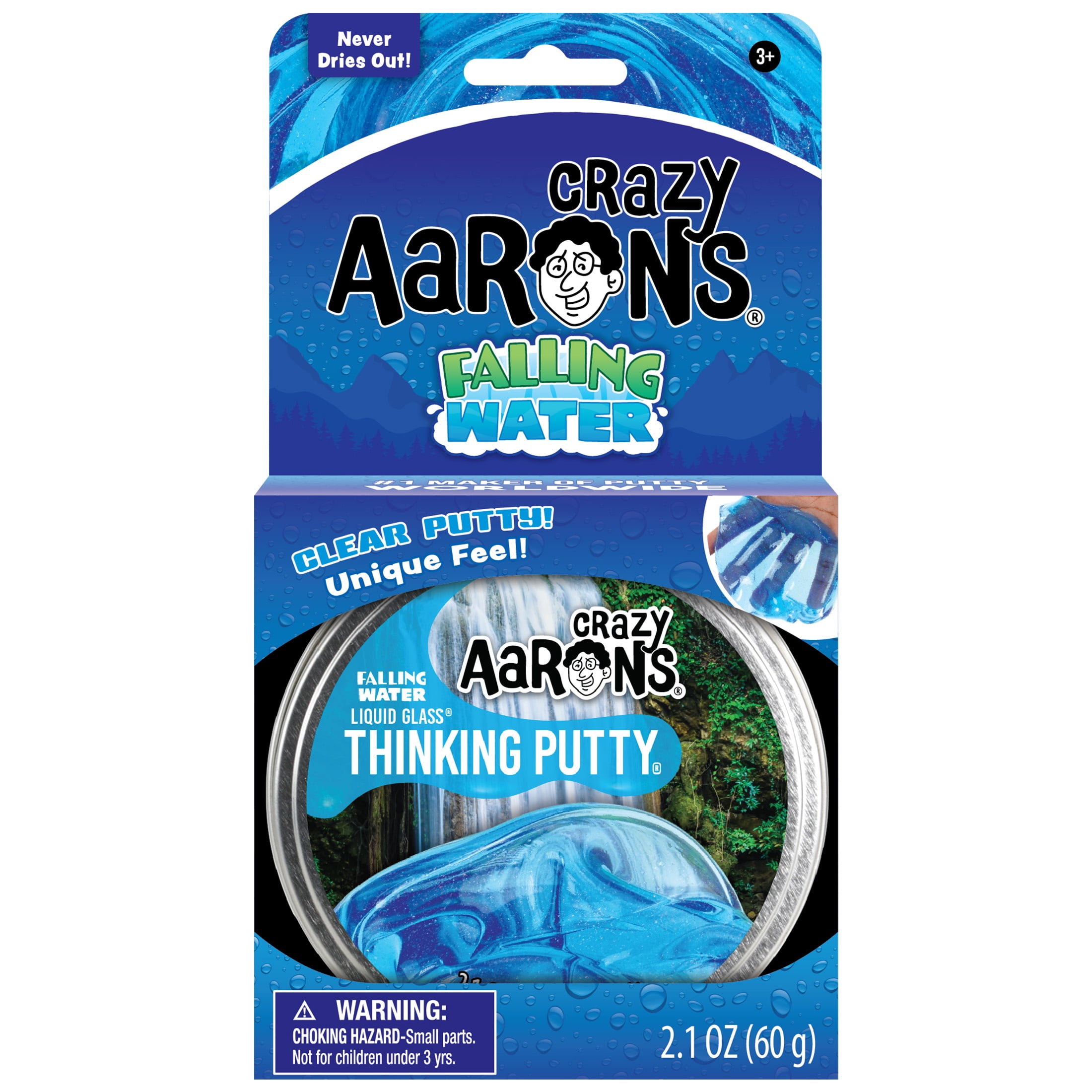 Falling Water - 3.5" Thinking Putty Tin