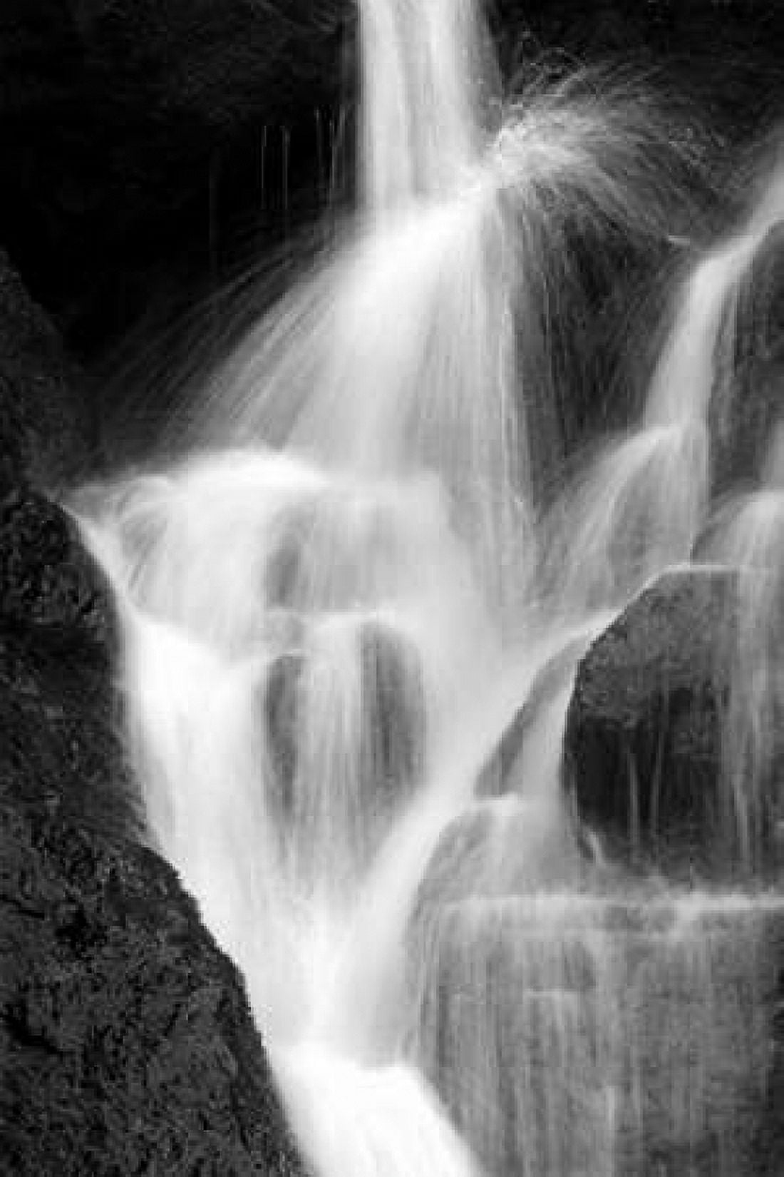 Falling Water IV BW Canvas Art - Douglas Taylor (12 x 18)