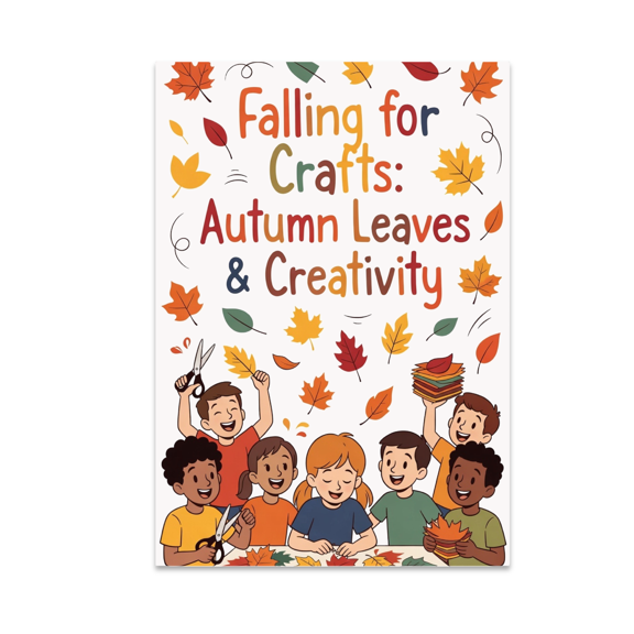 Falling for Crafts: Autumn Leaves & Creativity - Family Crafting Enthusiast - 13x19 Poster Print