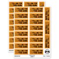 thumbnail image 1 of Falling for this Work Leaves Teacher Student School Sticker Set - Orange - Gloss Finish - 2.00" Large, 1 of 7
