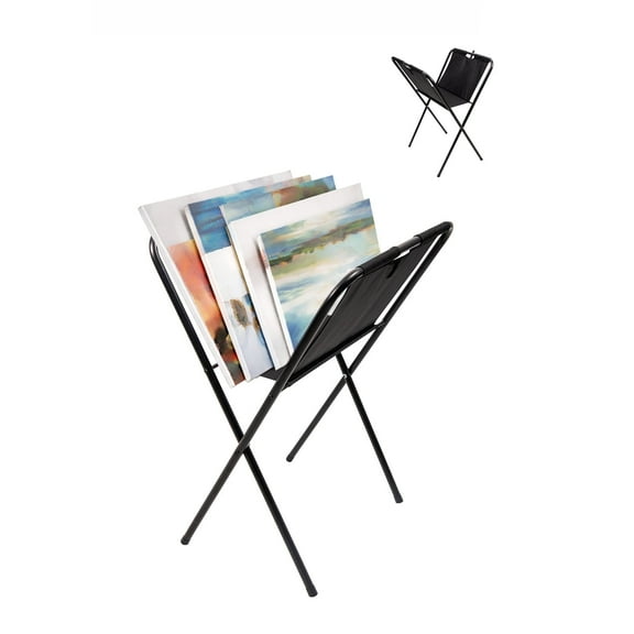 Falling in Art Small Canvas Print Rack – Portable Folding Display Rack for Posters, Prints, Artwork, and Canvas Storage