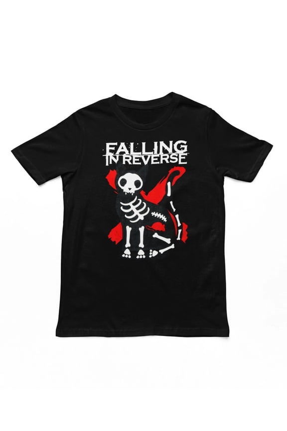 Falling in Reverse X-Ray Cat T-Shirt – Rock Band Graphic Tee for Men