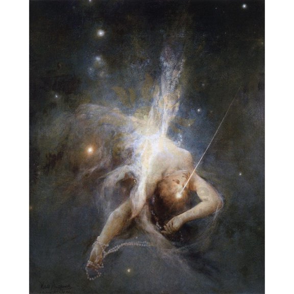 Falling star art decor home, Unframed Poster