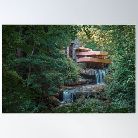 Fallingwater Poster, 8x12 UNFRAMED