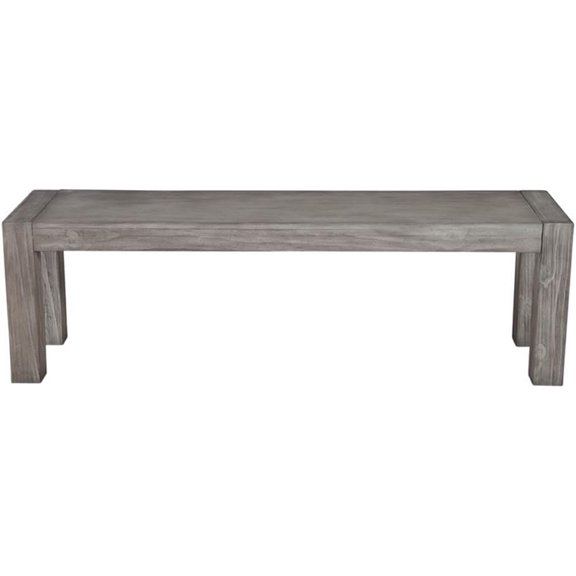 Fallon Bench, Gray/Black$$Furniture
