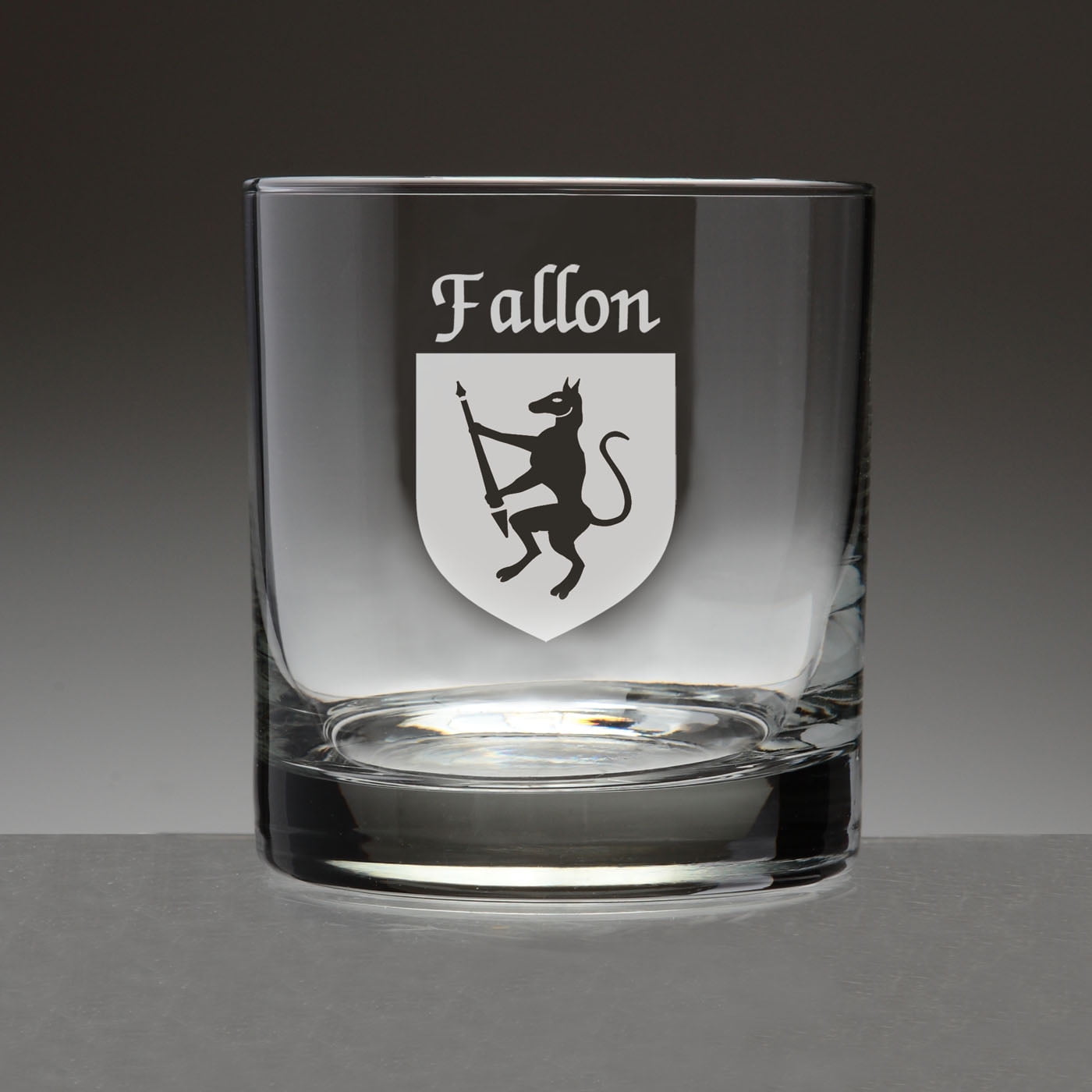 Fallon Irish Coat of Arms Tumbler Glasses - Set of 4 (Sand Etched ...