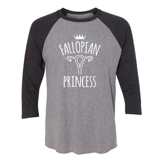 Fallopian Princess Unisex 3/4 Sleeve Baseball Raglan Tee