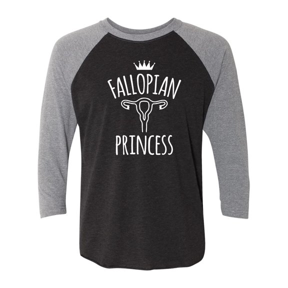 Fallopian Princess Unisex 3/4 Sleeve Baseball Raglan Tee
