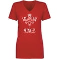 thumbnail image 1 of Fallopian Princess Womens V-Neck T-Shirt, 1 of 2