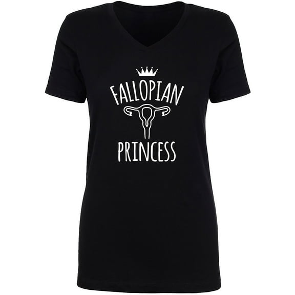 Fallopian Princess Womens V-Neck T-Shirt