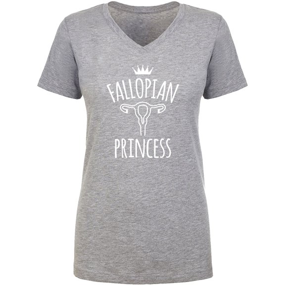 Fallopian Princess Womens V-Neck T-Shirt