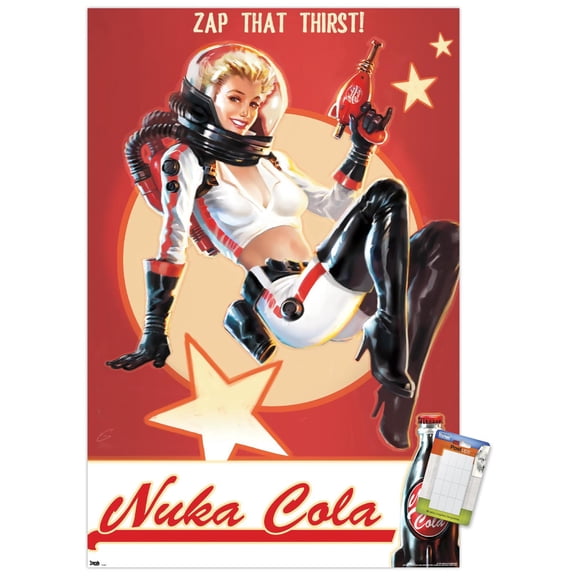 Fallout 4 - Nuka Cola - Zap That Thirst! Wall Poster, 14.725" x 22.375"