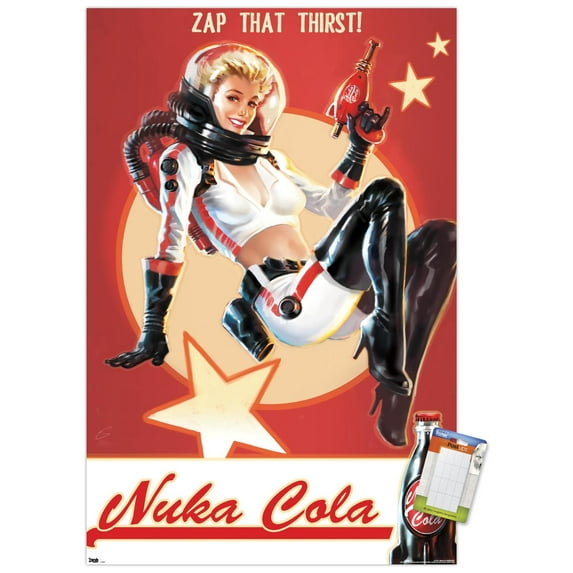 Fallout 4 - Nuka Cola - Zap That Thirst! Wall Poster, 22.375" x 34"