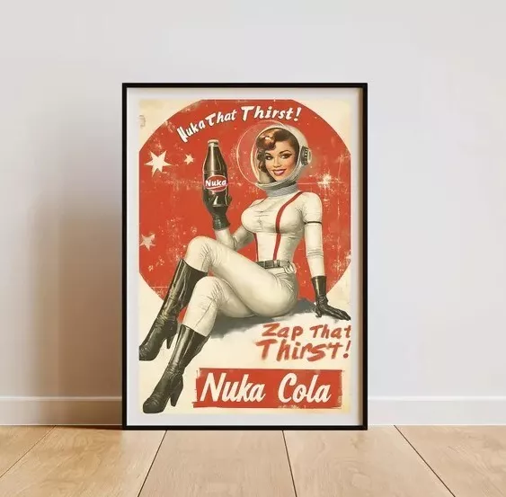 Fallout - 4 Poster On The Theme Of The Famous Video Game And Its Iconic ...