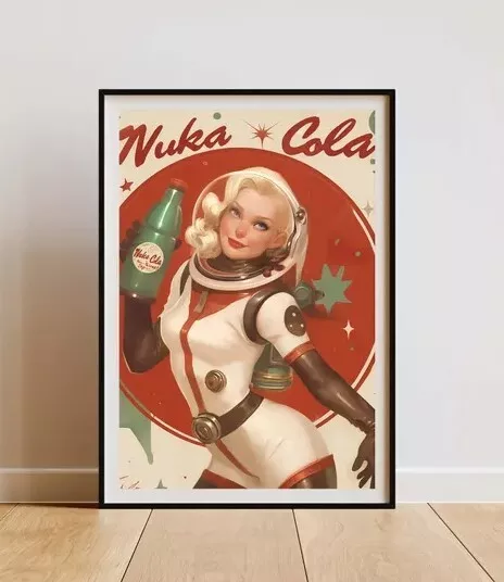 Fallout - 4 Poster On The Theme Of The Famous Video Game And Its Iconic ...