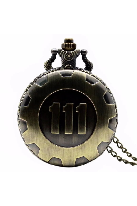 Fallout 4 Theme Pendant Bronze w Chain Pocket Watch
