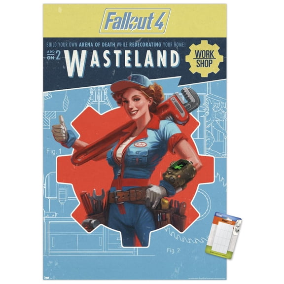 Fallout 4: Wasteland - Workshop Wall Poster, 14.725" x 22.375"
