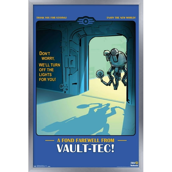 Fallout: 76 - Fond Farewell Wall Poster, 14.725" x 22.375" Framed