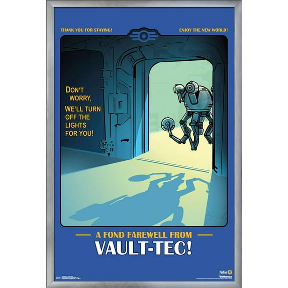 Fallout: 76 - Fond Farewell Wall Poster, 22.375" x 34" Framed