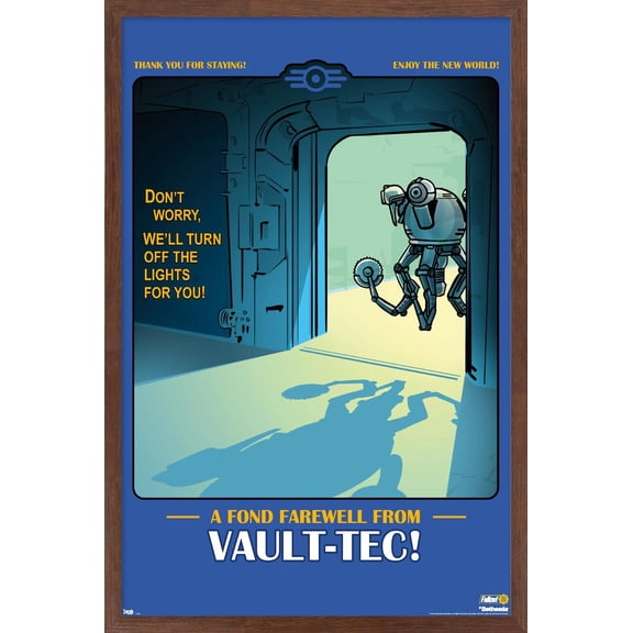 Fallout: 76 - Fond Farewell Wall Poster, 22.375" x 34" Framed