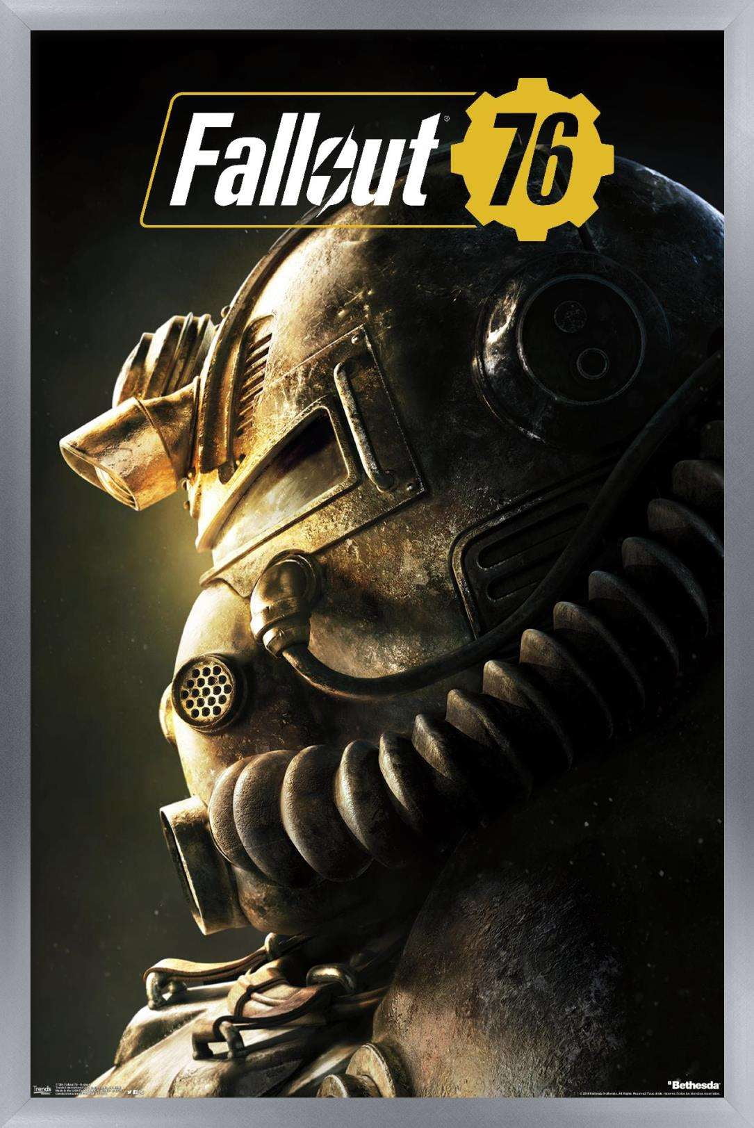 Fallout: 76 - Helmet Close-Up Wall Poster, 14.725" x 22.375" Framed