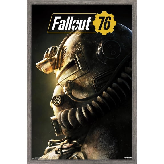 Fallout: 76 - Helmet Close-Up Wall Poster, 22.375" x 34" Framed