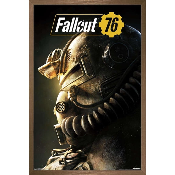 Fallout: 76 - Helmet Close-Up Wall Poster, 22.375" x 34" Framed