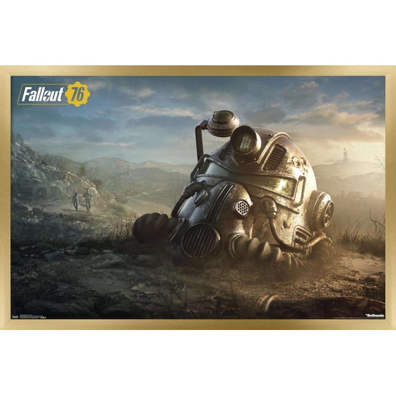 Fallout: 76 - Helmet Key Art Wall Poster, 22.375" x 34" Framed