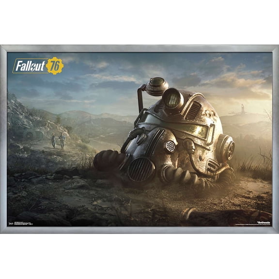 Fallout: 76 - Helmet Key Art Wall Poster, 22.375" x 34" Framed