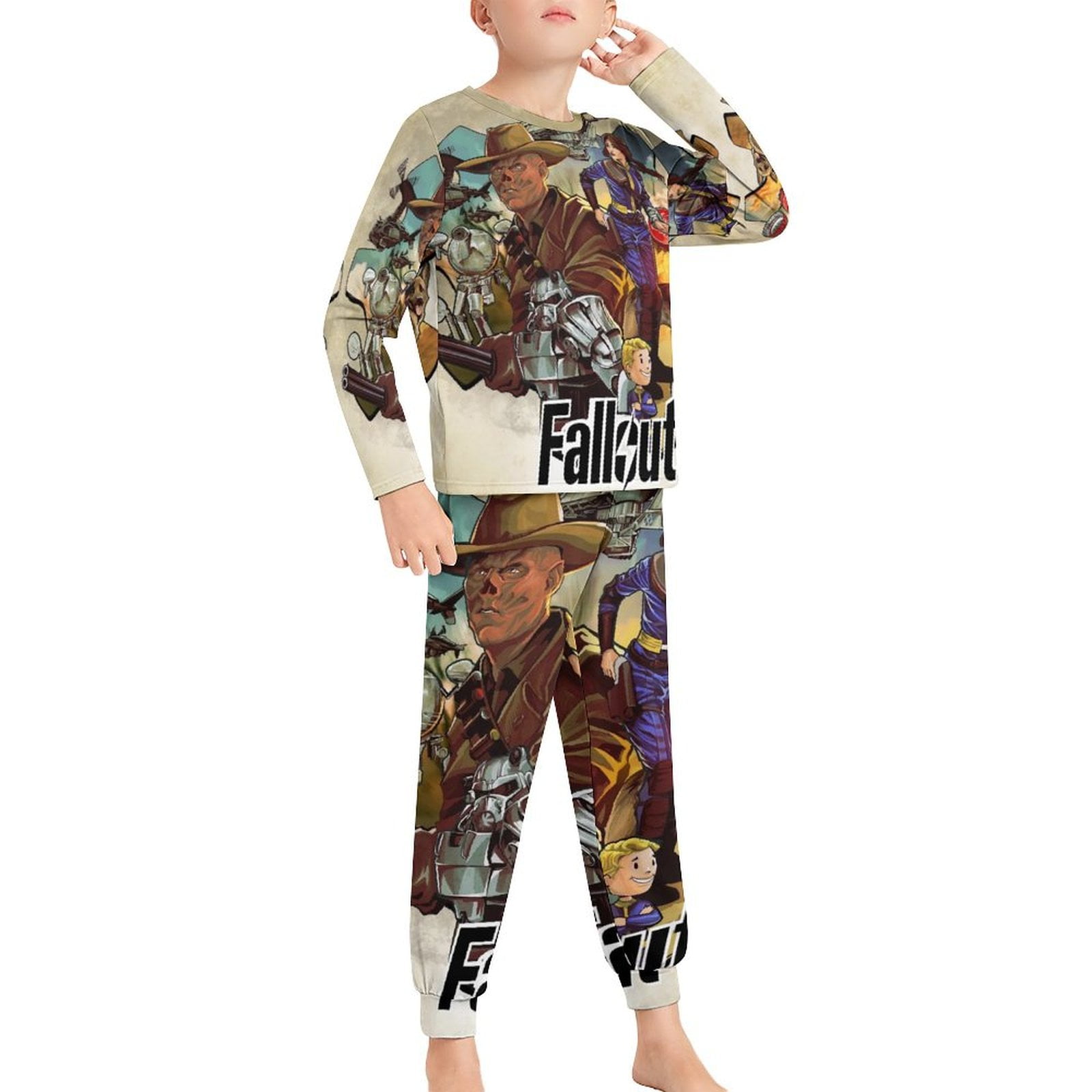 Fallout Children's Pajama Suit 2 Pieces Soft Cozy Sleepwear Clothes