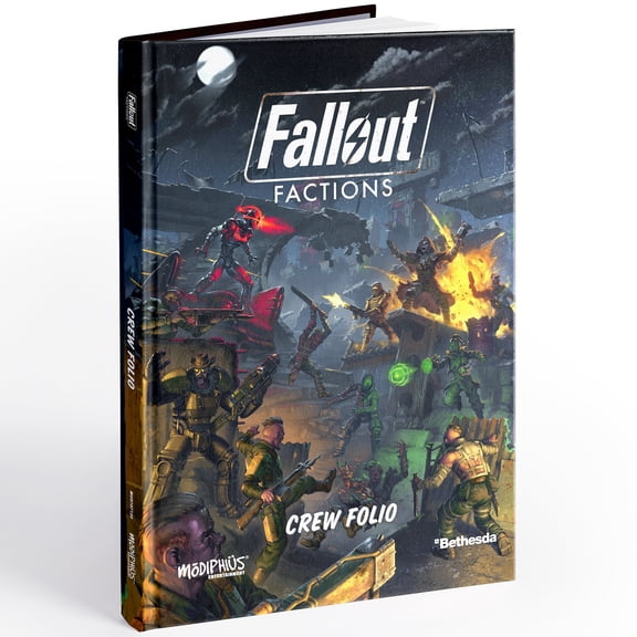 Fallout: Factions - Crew Folio - Hardcover RPG Sourcebook, Skirmish Roleplaying Game Expansion, Tome Collection, Previous Material & Revised Content