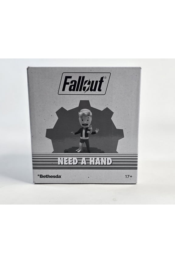 Fallout Figurine Vault Boy Need a Hand B&W - NEW