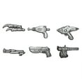 thumbnail image 1 of Fallout Limited Edition Weapons Pin Badge Set of 6, 1 of 3